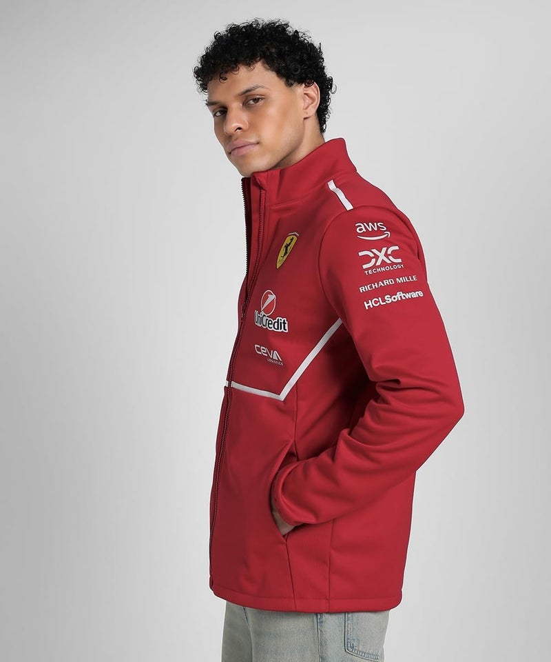 PUMA جاكيت سوفت شل لفريق سكوديريا فيراري F1 2025 - أحمر - Image 1
